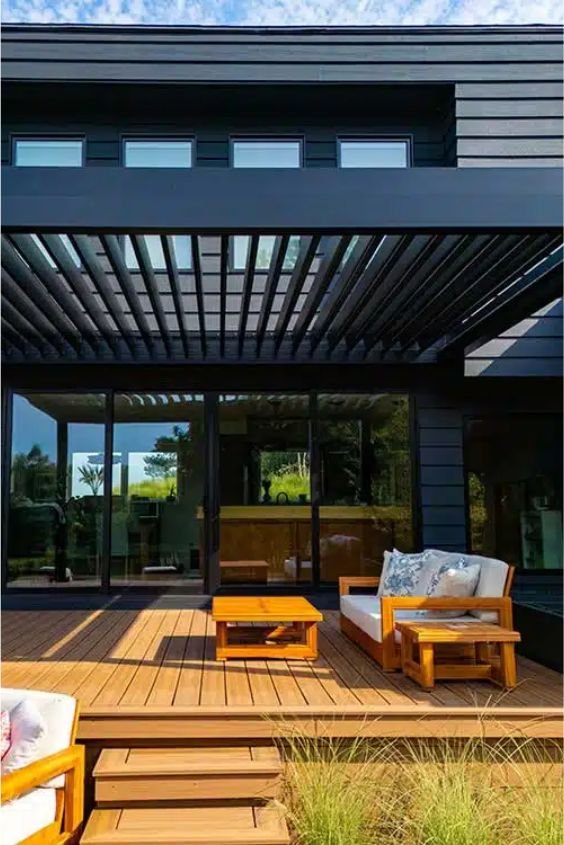 Attached Pergola for Seamless Indoor-Outdoor Living