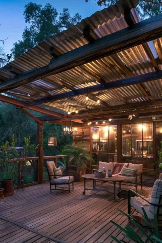 Industrial Corrugated Metal Roof