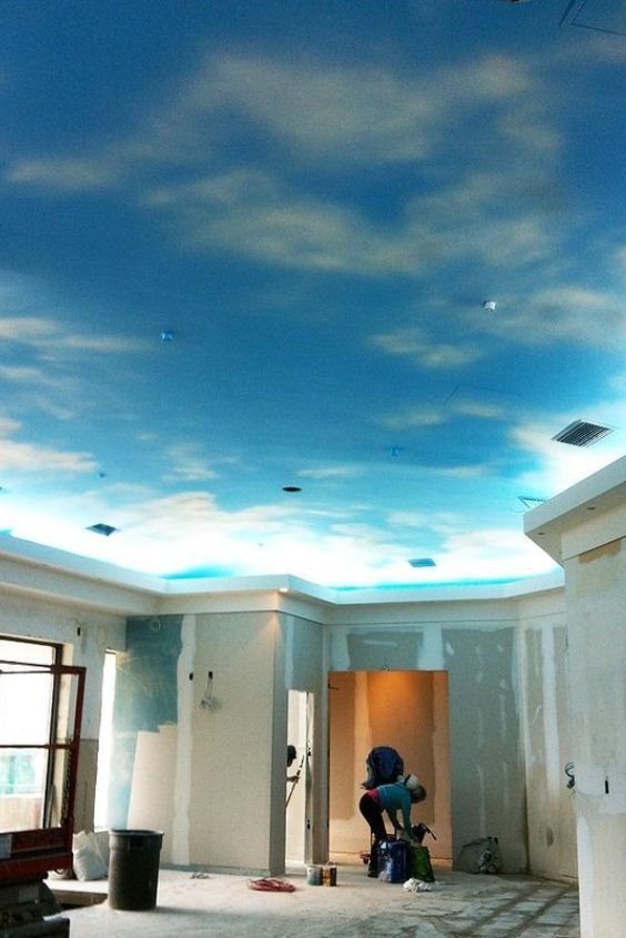 Painted Sky Mural for a Dreamy Effect