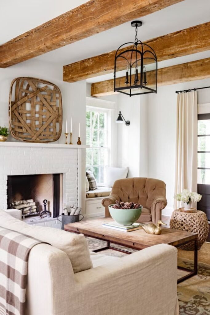 Exposed Wooden Beams