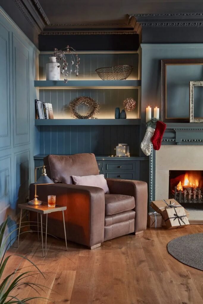 Introduce a Worn Leather Armchair