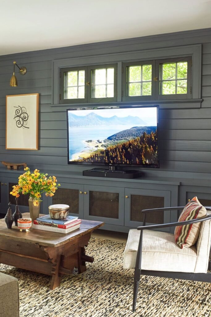 Farmhouse TV Wall Design