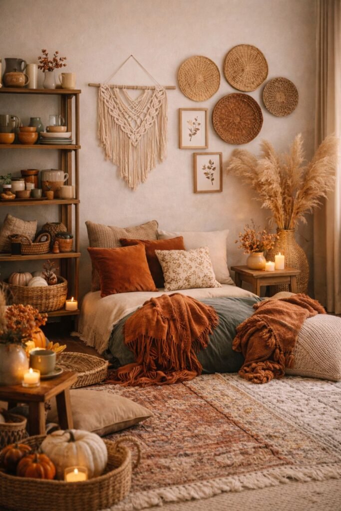 Go Boho With Earthy, Eclectic Autumn Accents