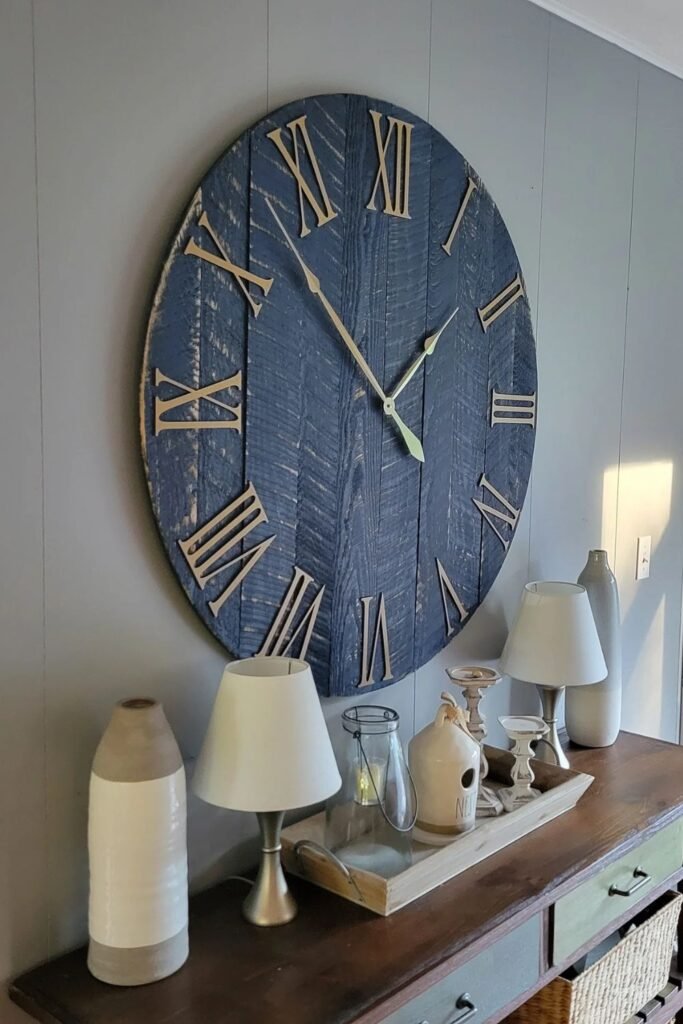 Oversized Farmhouse Wall Clock