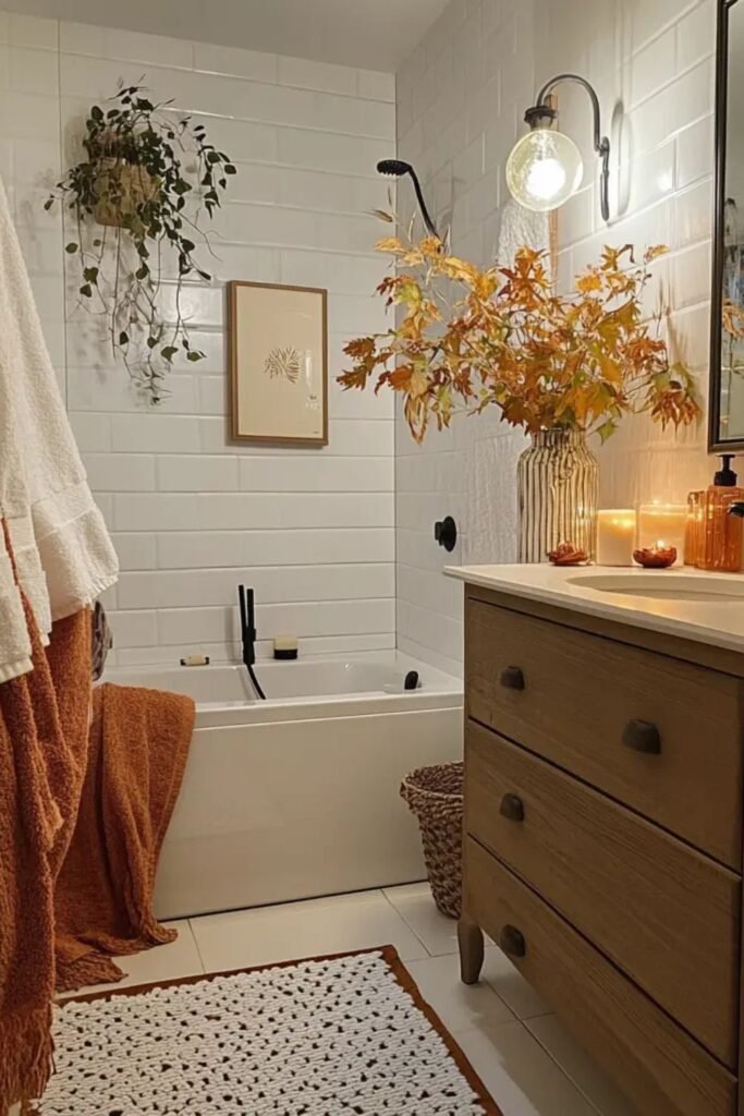 Refresh Your Bathroom With Autumn Accents