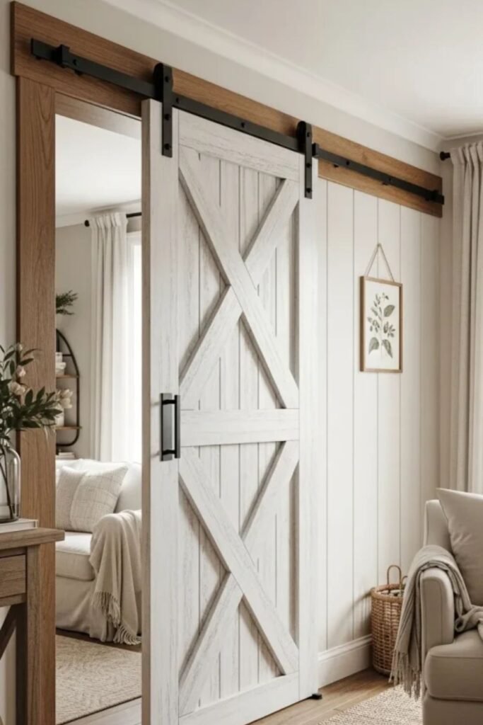Rustic Barn Door Accent