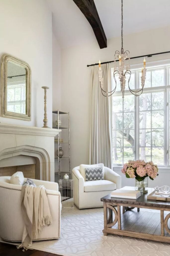 Updated French Country Living Room